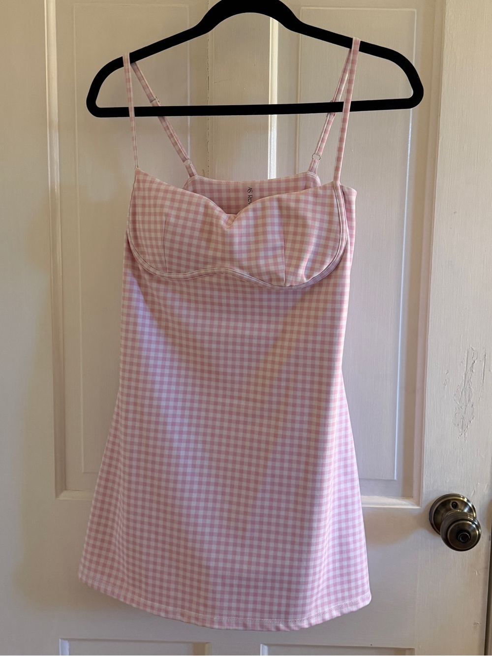 Altar’d State Pink Gingham Athletic Dress
